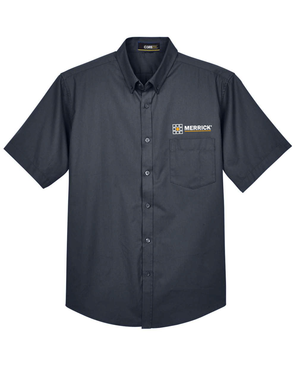 Core365 Men's Optimum Short Sleeve Twill Dress Shirt