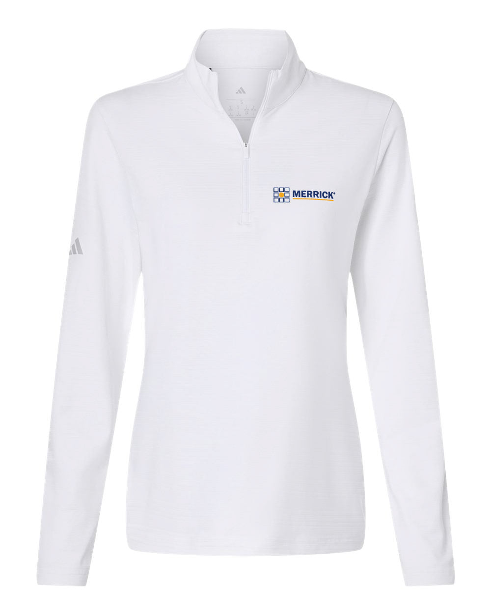 Adidas Women's Textured Stripe Quarter-Zip Pullover