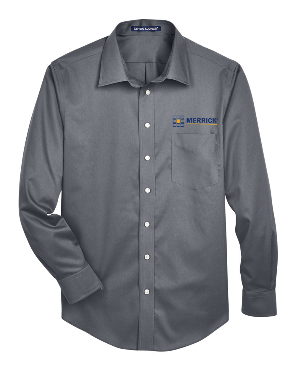 Devon and Jones Men's Twill Woven Dress Shirt