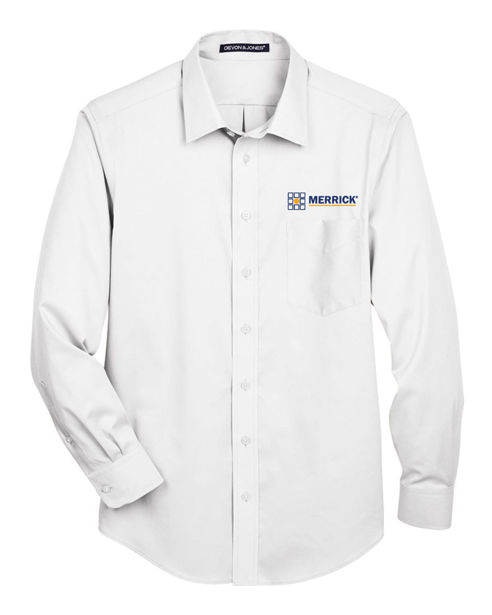 Devon and Jones Men's Twill Woven Dress Shirt