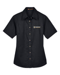 Harriton Women's Short Sleeve Twill Dress Shirt