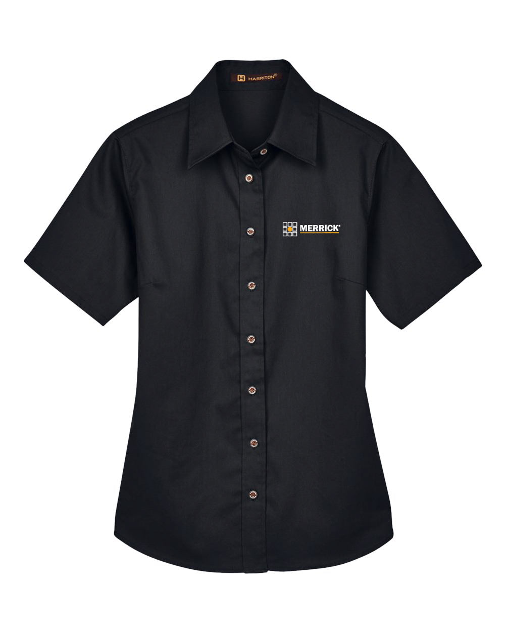 Harriton Women's Short Sleeve Twill Dress Shirt