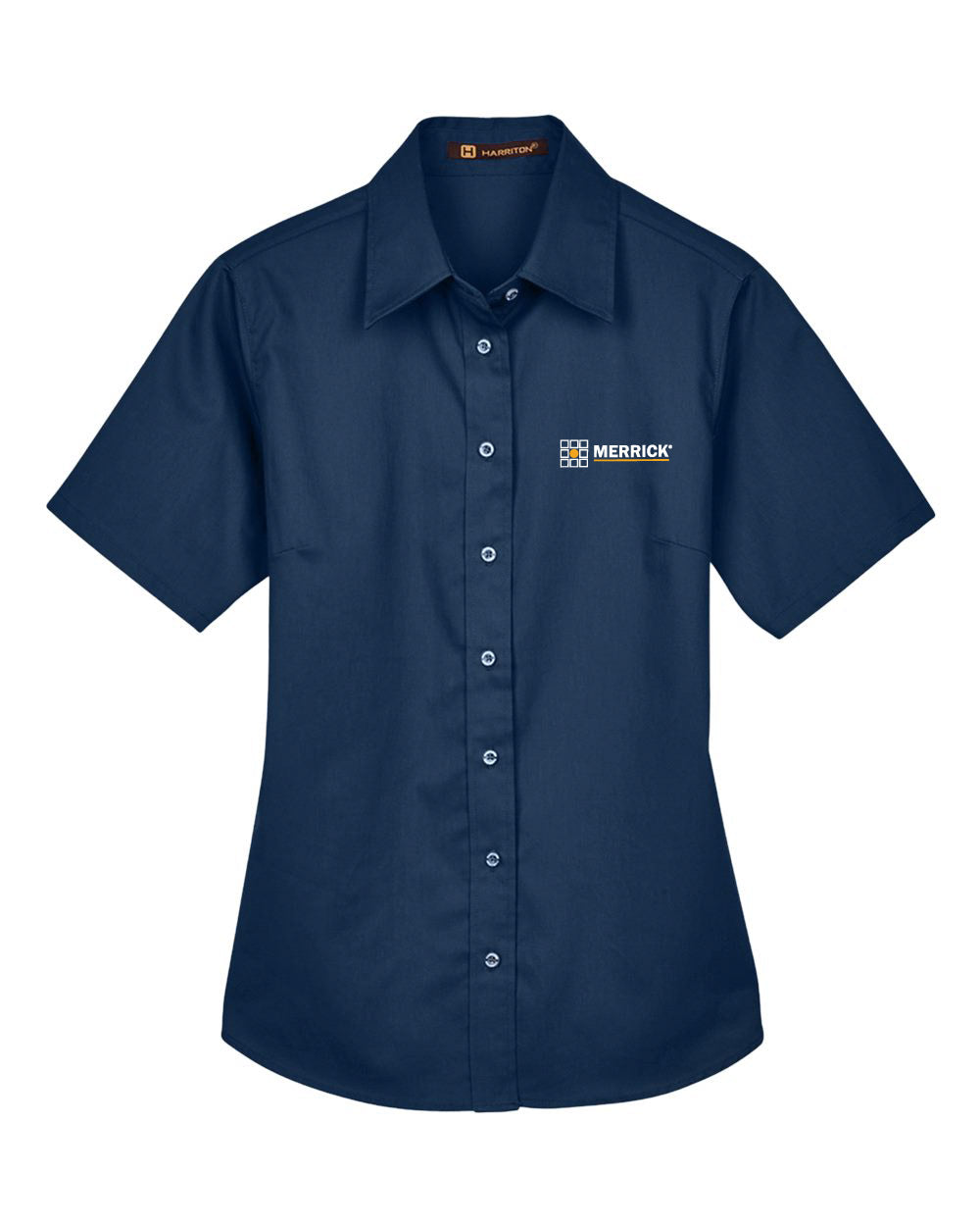 Harriton Women's Short Sleeve Twill Dress Shirt