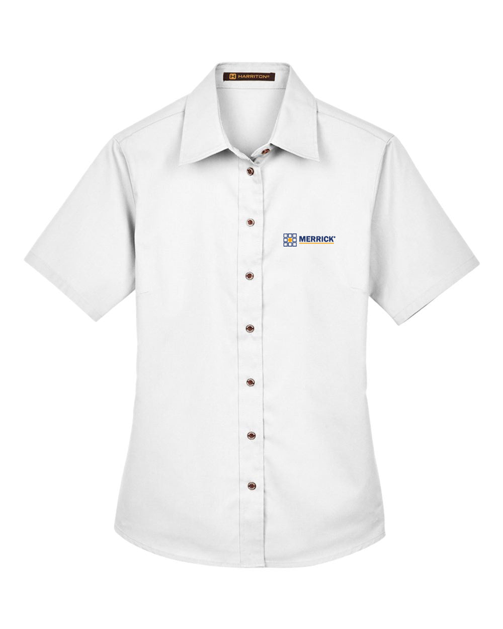 Harriton Women's Short Sleeve Twill Dress Shirt