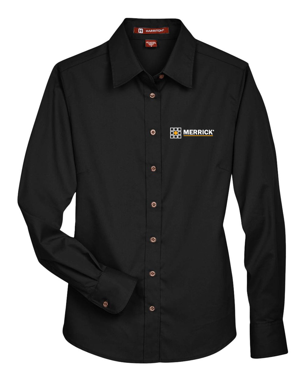 Harriton Women's Long Sleeve Twill Dress Shirt